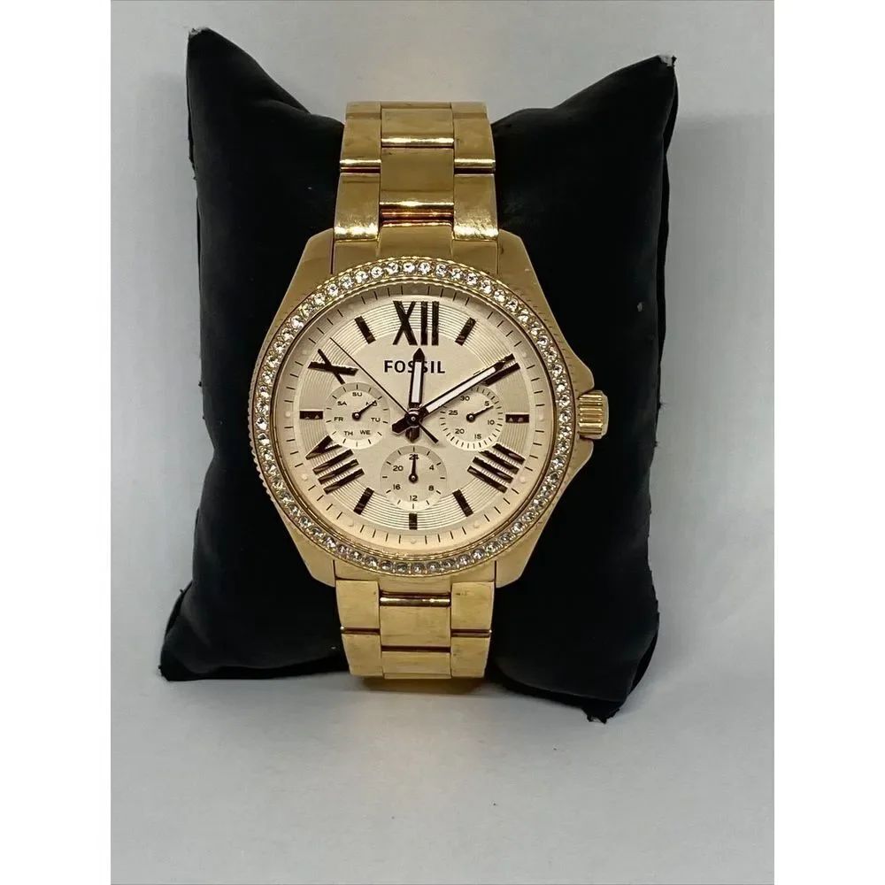Fossil Cecile AM4483 Womens Stainless Steel Analog Dial Quartz Wrist Watch UC432